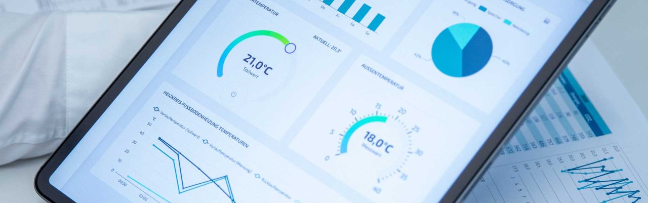 Dashboard Gebäudeautomation enVision Buildings - Nutz GmbH