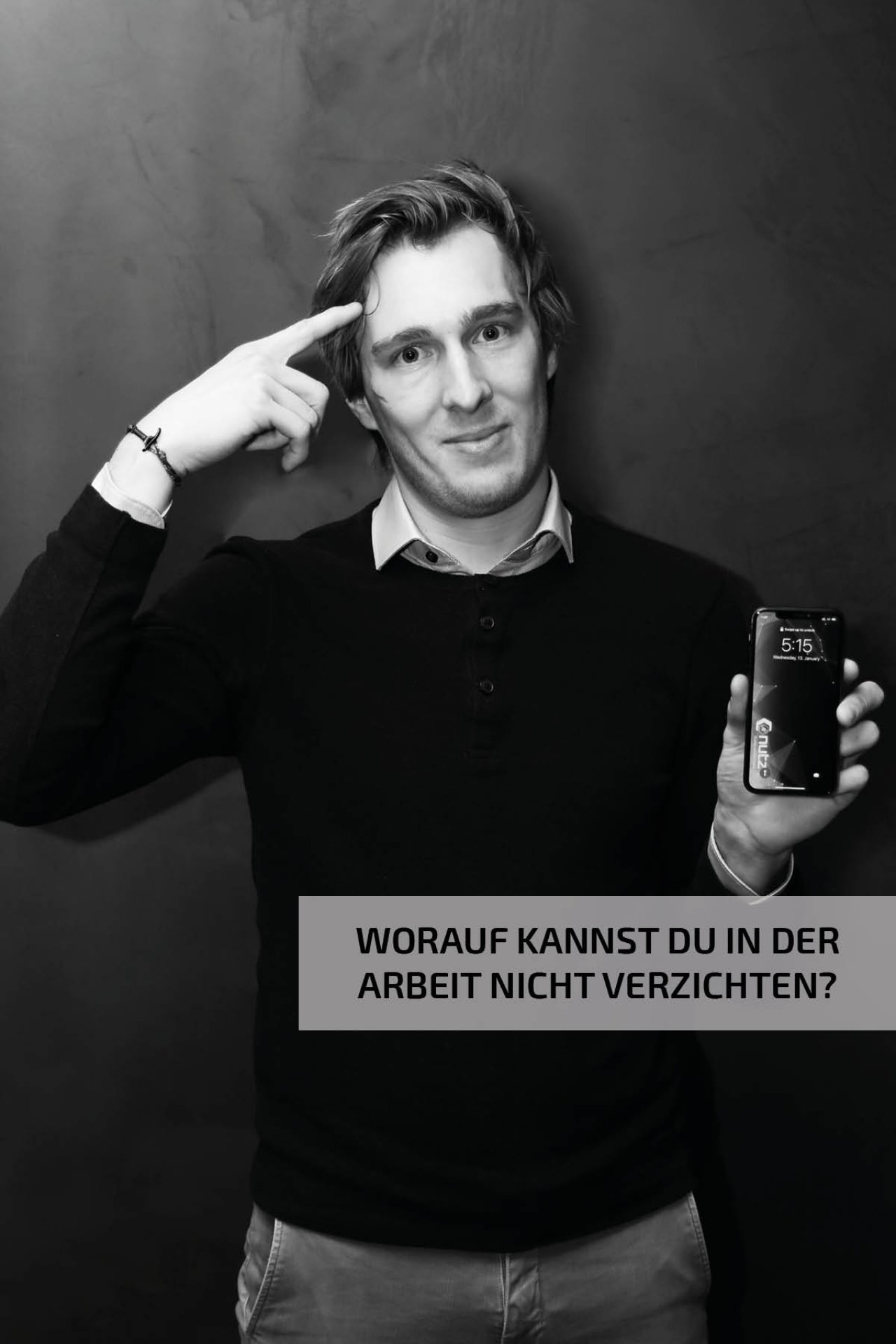 Telefon – Patrick Nutz im Interview ohne Worte – Nutz GmbH News